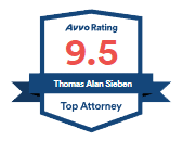 Avvo Tom Sieben Rating 9.5