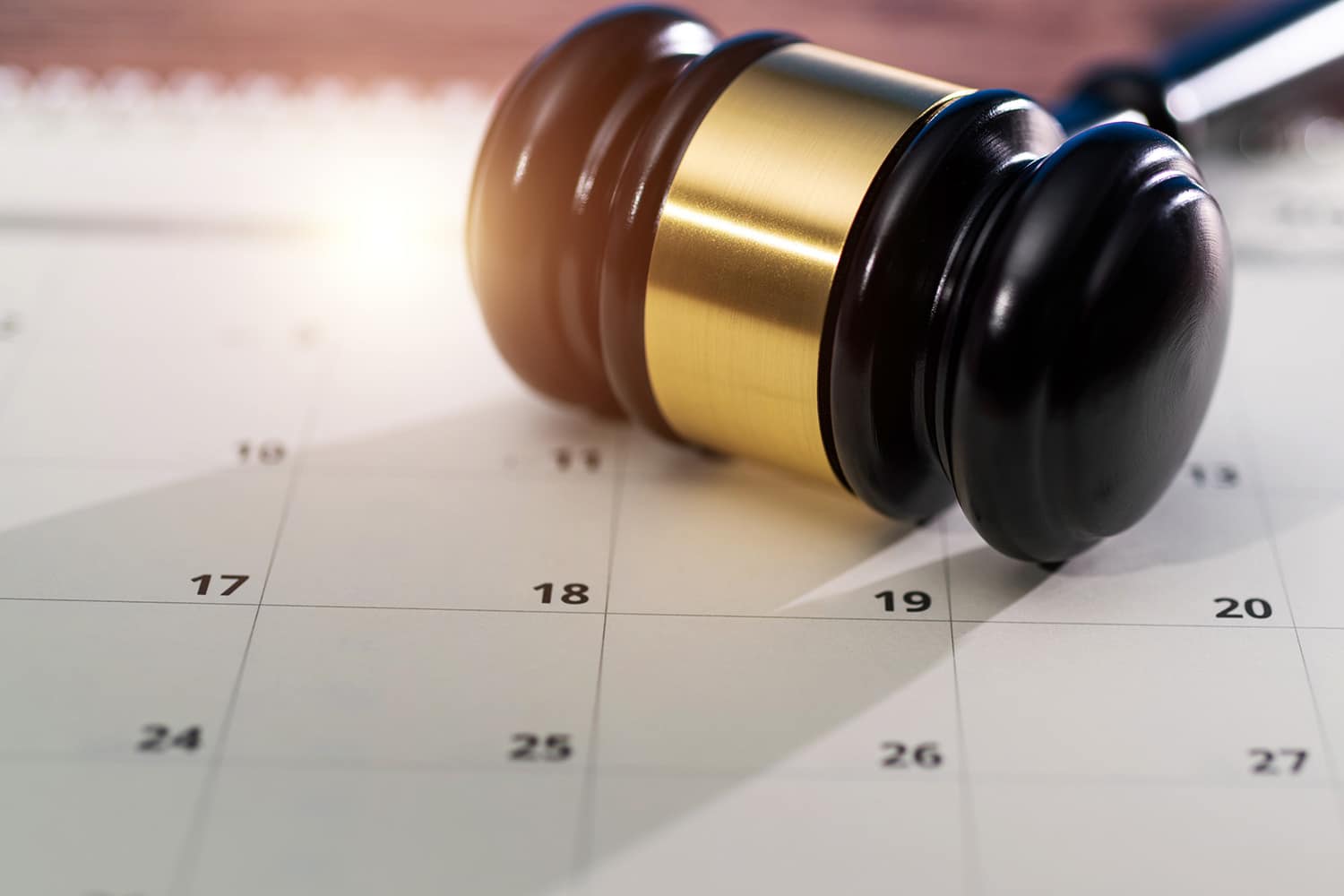 Gavel and calendar, ERPO Extreme Risk Protection Orders in MN